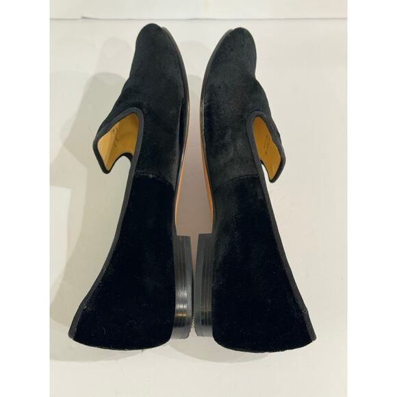 Cole Haan Black Velvet Flats Slip On Loafers Size 7.5 - Picture 6 of 11